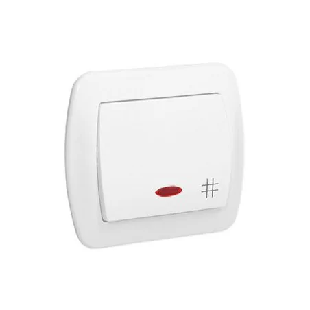 Wylaczniki-krzyzowe - biały włącznik krzyżowy z podświetleniem aw7l/11 simon akord kontakt-simon 