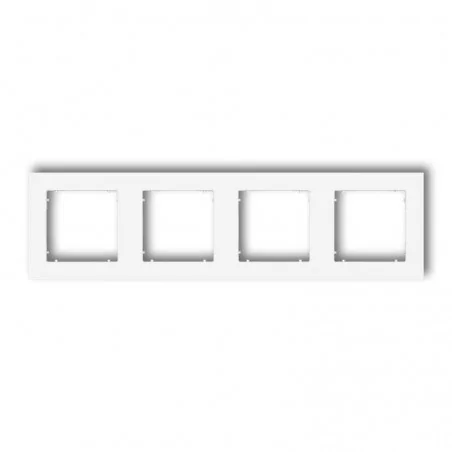 Ramki-poczworne - biała ramka poczwórna mr-4 deco mini karlik 