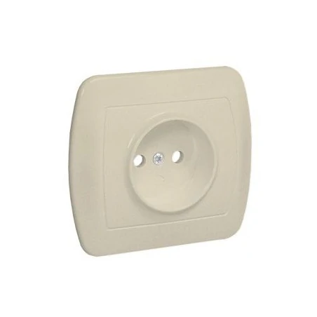 Gniazda-elektryczne - beżowe gniazdo pojedyncze bez uziemienia ag1e/12 simon akord kontakt-simon 