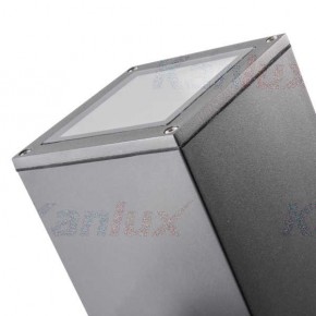 Kinkiety-ogrodowe - aluminiowa lampa ścienna zewnętrzna antracyt max.60w e27 el-160-gr lart kanlux 