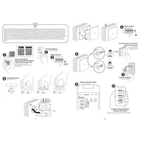 Wylaczniki-jednobiegunowe - włącznik światła pojedynczy sterowany smartfonem tuyasmart 314338 polux 