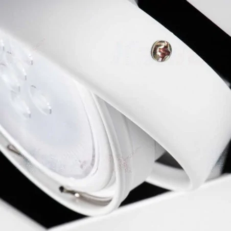 Oprawy-sufitowe - biała ruchoma oprawa sufitowa kwadratowa 25w gu10 dlp-150-w mateo es kanlux 