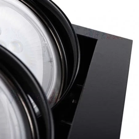 Oprawy-sufitowe - czarna podwójna oprawa sufitowa 2x25w gu10 dlp-250-b mateo es kanlux 