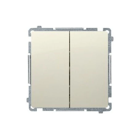 Wylaczniki-podwojne - beżowy włącznik świecznikowy (moduł) szybkozłączka bmw5.01/12 simon basic kontakt-simon 