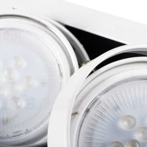 Oprawy-sufitowe - oprawa sufitowa podwójna w kolorze białym 2x25w gu10 dlp-250-w mateo es kanlux 