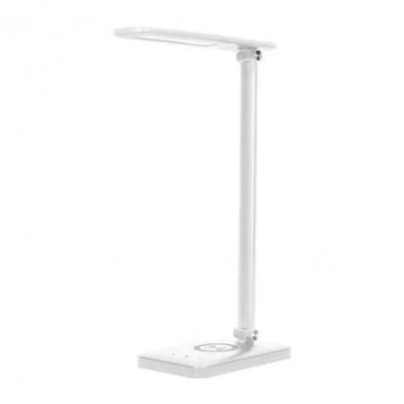 Lampki-biurkowe - lampka led na biurko z ładowarką indukcyjną i usb 7w or-lb-1538/w wirle led orno 