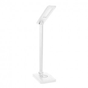 Lampki-biurkowe - lampka led na biurko z ładowarką indukcyjną i usb 7w or-lb-1538/w wirle led orno 
