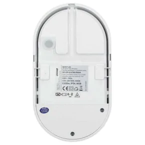 Oprawy-led-zewnetrzne - biała oprawa ogrodowa led z czujnikiem ruchu 15w 4000k ip54 nefryt led or-op-6147wlpmr4 orno 