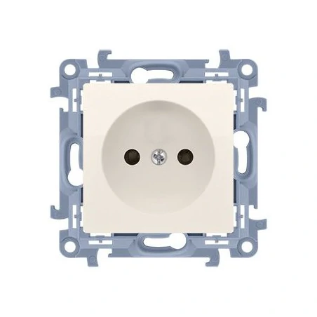 Gniazda-elektryczne - kremowe gniazdo pojedyncze bez uziemienia cg1.01/41 simon 10 kontakt-simon 