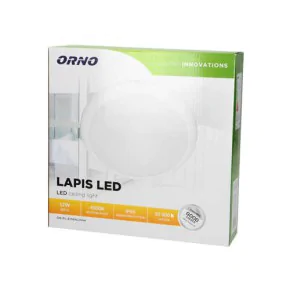 Plafony - okrągły plafon led hermetyczny o mocy 12w biały ip65 4000k or-pl-6118wlpm4 lapis led orno 