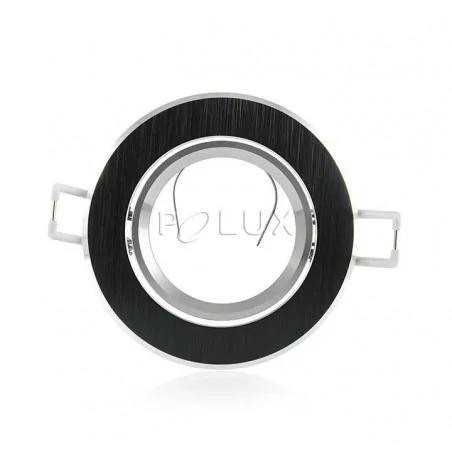 Oprawy-sufitowe-ruchome - oczko sufitowe ruchome czarny szczotkowany 8w east opal 301536 polux 