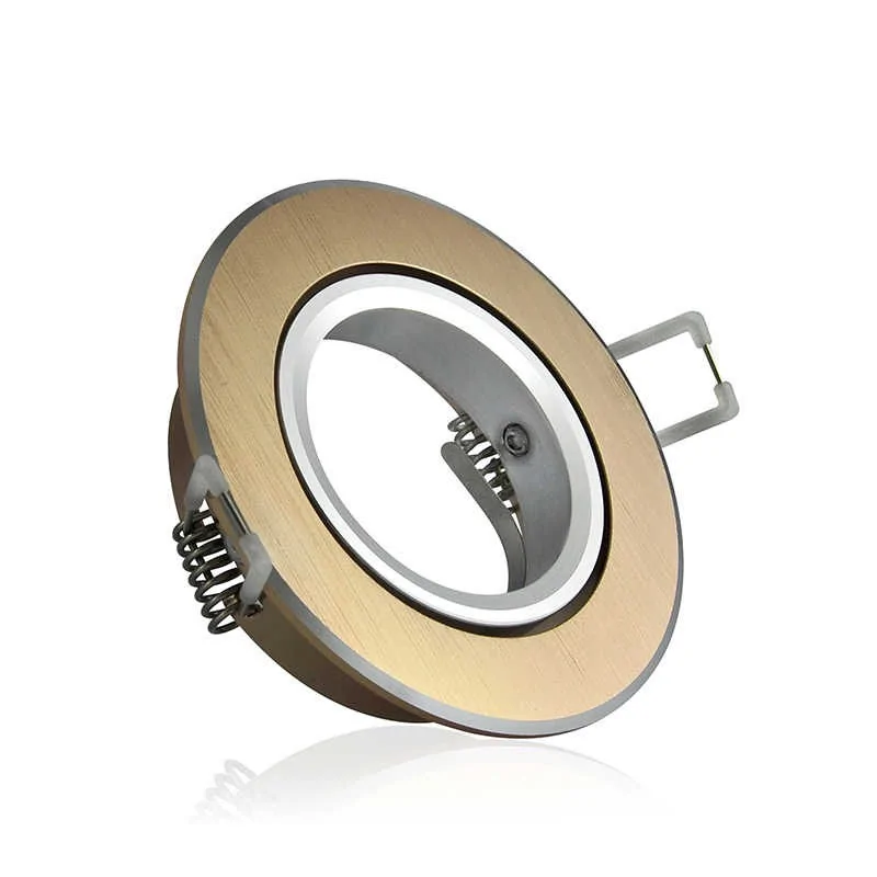 Oprawy-sufitowe-ruchome - złota szczotkowana oprawa sufitowa ruchoma gu10 8w east opal 301574 polux firmy POLUX GOLDLUX 