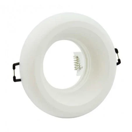 Oprawy-sufitowe-ruchome - podtynkowe oczko sufitowe stałe okrągłe białe matowe helios 310002 polux 