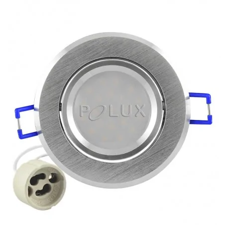 Oprawy-sufitowe-ruchome - oprawa sufitowa ruchoma z żarówką 3,5w w zestawie+oprawka gu10 olal 301192 polux 