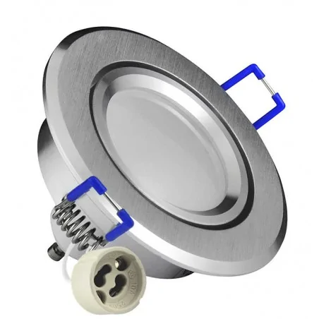 Oprawy-sufitowe-ruchome - oprawa sufitowa ruchoma z żarówką 3,5w w zestawie+oprawka gu10 olal 301192 polux 