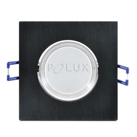 Oprawy-sufitowe-ruchome - czarna oprawa sufitowa led kwadratowa podtynkowa 6w 3000k ip40 moon olal 301857 polux 