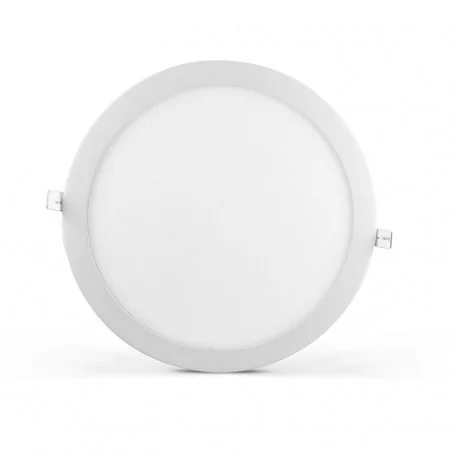 Oprawy-sufitowe - podtynkowy smukły panel led 18w 3000k okrągły mars polux 