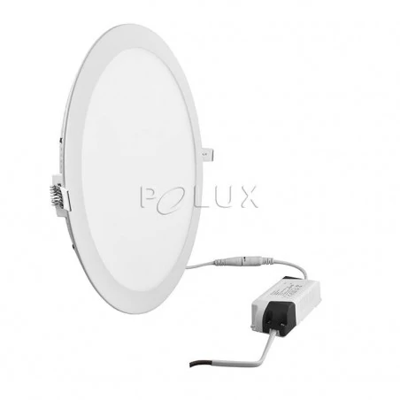 Oprawy-sufitowe - podtynkowa oprawa slim led 24w 3000k okrągła mars polux 