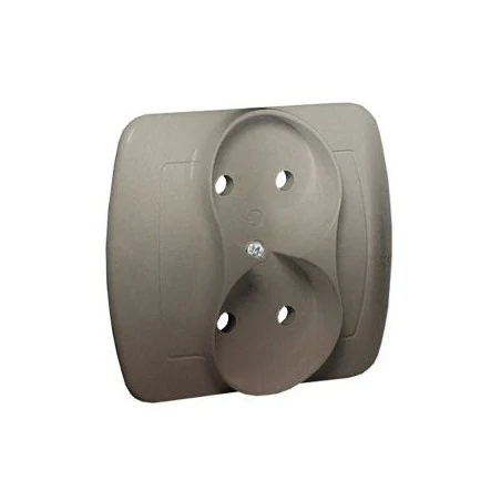 Gniazda-podwojne-podtynkowe - satynowe gniazdo podwójne bez uziemienia ag2/29 simon akord kontakt-simon 