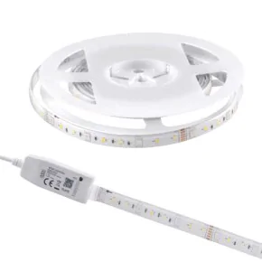 Tasmy-led - taśma led sterowana smarfonem z zasilaczem i sterownikiem 2m 3000k-6000k+rgb wifi tuyasmart 313898 polux 