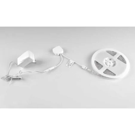 Tasmy-led - taśma led z zasilaczem sterownikiem i kontrolerem muzycznym w zestawie 5m 16w wifi smart led tuyasmart 313928 polux 