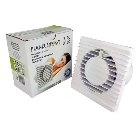 Wentylatory-o-srednicy-100 - wentylator łazienkowy z czujnikiem wilgoci biały średnica 100 93m3/h 01-093 planet energy 