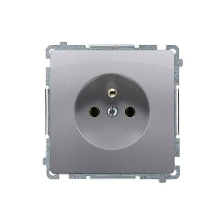 Gniazda-elektryczne - gniazdo wtyczkowe z uziemieniem inox bmgz1.01/21 simon basic kontakt-simon 