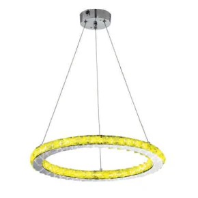 Lampy-sufitowe - lampa wisząca sufitowa les okrągła z pilotem + sterownik rgb 12w lords 31-63113 candellux 