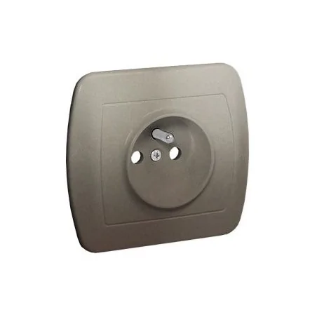 Gniazda-elektryczne - satynowe gniazdo pojedyncze z uziemieniem agz1e/29 simon akord kontakt-simon 