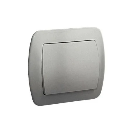 Wylaczniki-jednobiegunowe - srebrny włącznik jednobiegunowy aw1/26 simon akord kontakt-simon 