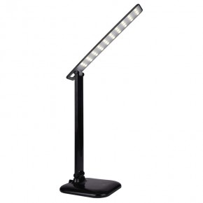 Lampki-biurkowe - składana lampka led na biurko czarna 8w ciepłe światło jowi polux