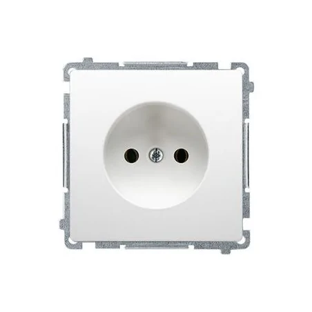 Gniazda-pojedyncze-podtynkowe - białe gniazdo bez uziemienia bmg1.01/11 simon basic kontakt-simon 