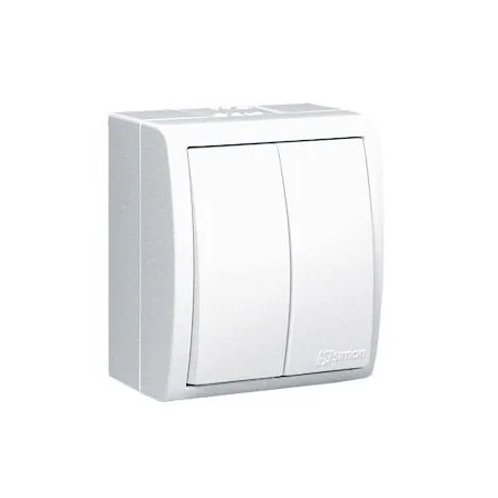 Wylaczniki-podwojne - włącznik świecznikowy bryzgoszczelny biały aqw5/11 simon aquarius kontakt-simon 