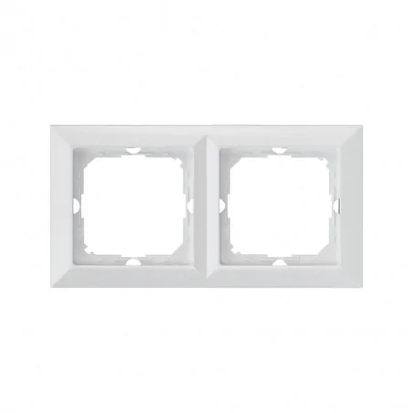 Ramki-podwojne - biała podwójna ramka ra-2p perła abex 