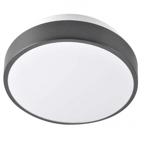 Plafony - plafoniera led w czarnej obudowie neutralne światło 15w kern 30cm polux 