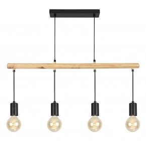 IZZY LAMPA WISZĄCA 4X60W E27 CZARNY