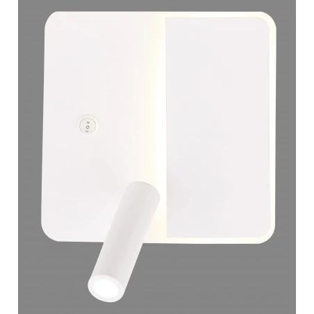 Kinkiety-do-salonu - biały kinkiet na dwa źródła światła led 6w+3w alma 22-75994 candellux 