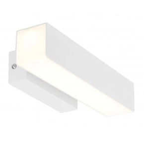 Kinkiety-do-salonu - biała lampa ścienna led zintegrowany 10w lander 21-25814 candellux 