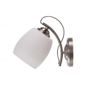 Kinkiety-do-salonu - kinkiet dekoracyjny jednopunktowy biały 1x40w e27 amba 21-77028 candellux 