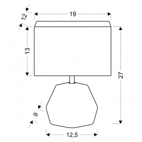 Lampki-nocne - gabinetowa lampa czarno-szara 1x40w e14 animi 41-79923 candellux 