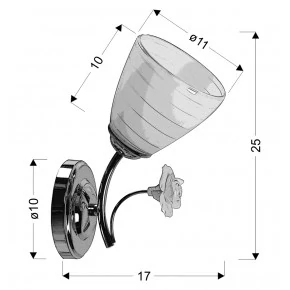 ARIAM LAMPA KINKIET 1X40W E27 BIAŁY