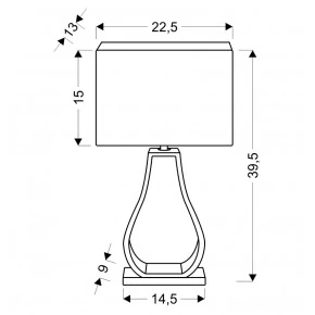 Lampki-nocne - brązowa lampa nocna 1x60w e27 femo 41-79985 candellux 