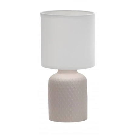Lampki-biurkowe - ceramiczna lampa gabinetowa beżowa 1x40w e14 iner 41-79879 candellux 