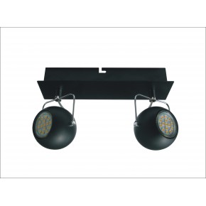 Lampy-sufitowe - lampa sufitowa - listwa czarny mat 2x3w led gu10 tony 92-25012-z candellux 