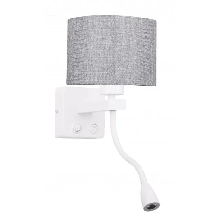 Kinkiety-do-salonu - kinkiet z lampką do czytania e27 + led polo 21-75383 candellux 