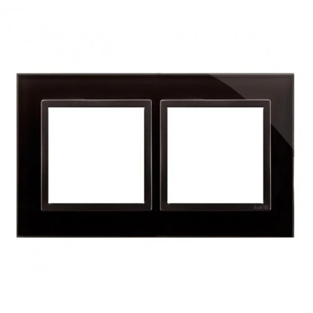 Ramki-instalacyjne - ramka podwójna szklana zastygła lawa drn2/73 simon 54 nature kontakt-simon 