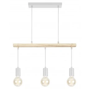 IZZY LAMPA WISZĄCA 3X60W E27 BIAŁY