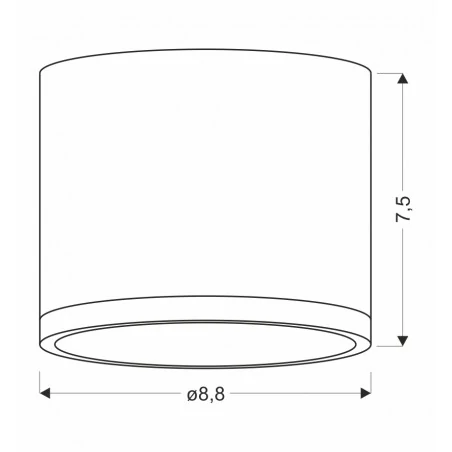 Lampy-sufitowe - złoto-czarna lampa sufitowa 9w led 4000k tuba 2275956 candellux 