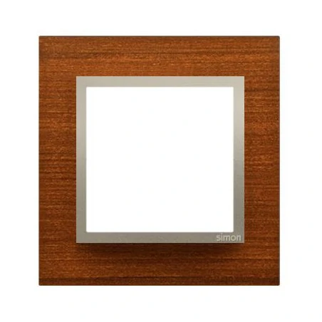 Ramki-instalacyjne - ramka pojedyncza drewniana złoty orzech drn1/86 simon 54 nature kontakt-simon 