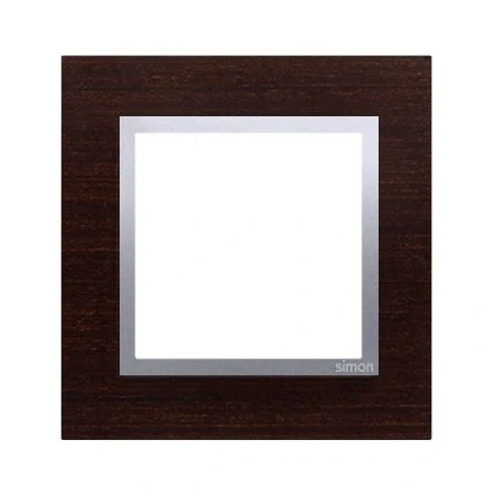 Ramki-instalacyjne - ramka pojedyncza drewniana srebrne wenge drn1/84 simon 54 nature kontakt-simon 